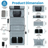 Full Body Heated Vibration Massage Mat With Neck Foot Support - Omega Lifestyles