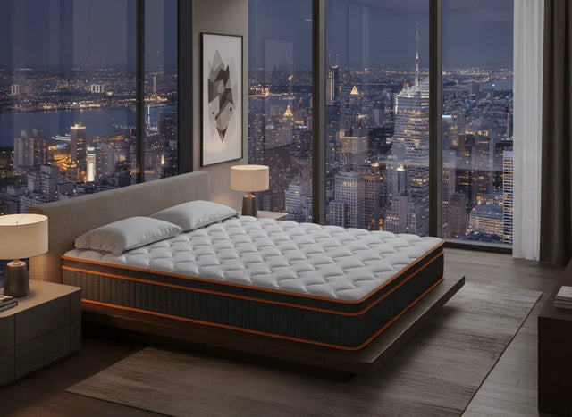 Full Medium 12-Inch Hybrid Memory Foam Full Mattress - Omega Lifestyles