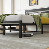 Full Metal Rustic Industrial Full Bed Frame - Driftwood - Omega Lifestyles