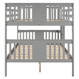 Full Over Full Solid Wood Bunk Bed Frame - Sleep Galleria