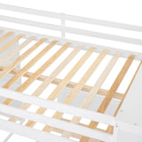 Full Over Twin Solid Wood Loft Bed With Desk - Sleep Galleria