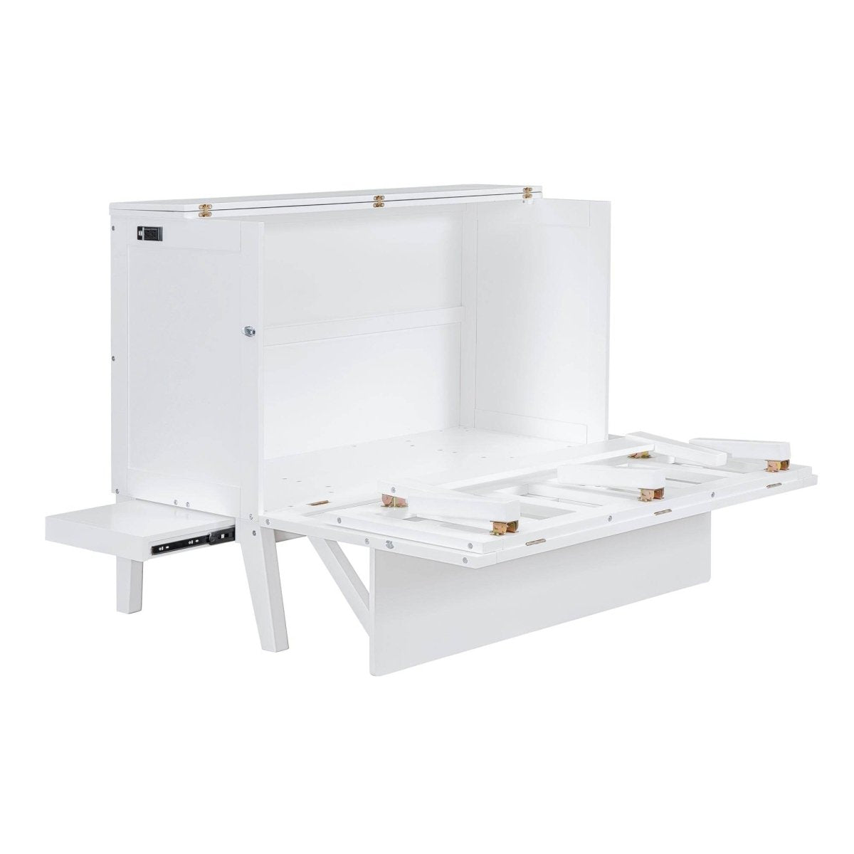 Full Size Murphy Bed With USB Port And Shelves - Sleep Galleria