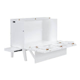 Full Size Murphy Bed With USB Port And Shelves - Sleep Galleria