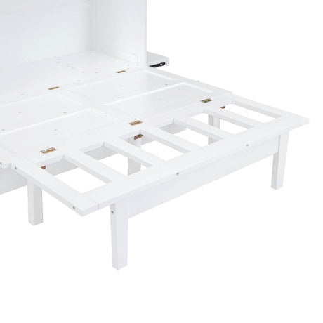 Full Size Murphy Bed With USB Port And Shelves - Sleep Galleria