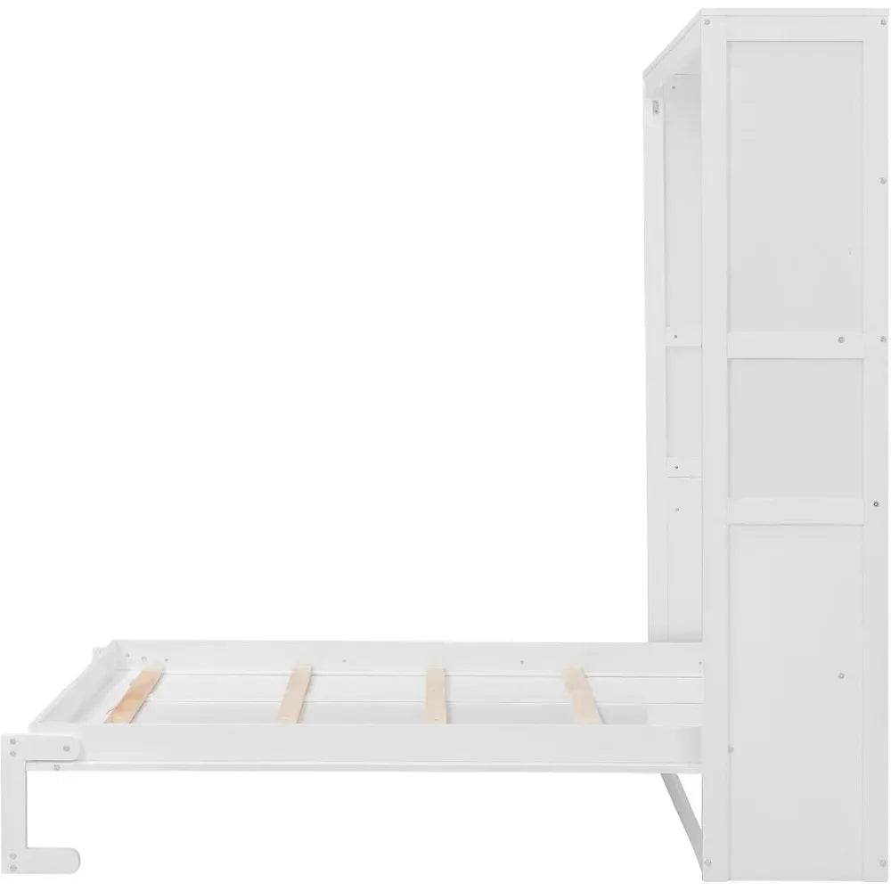 Full Size Space-Saving Murphy Bed With Storage Cabinet - Omega Lifestyles
