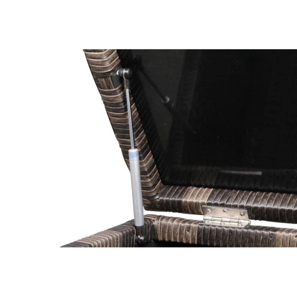 Fully Assembled 8 - Piece Outdoor Patio Rattan Sectional Set - Driftwood - Omega Lifestyles