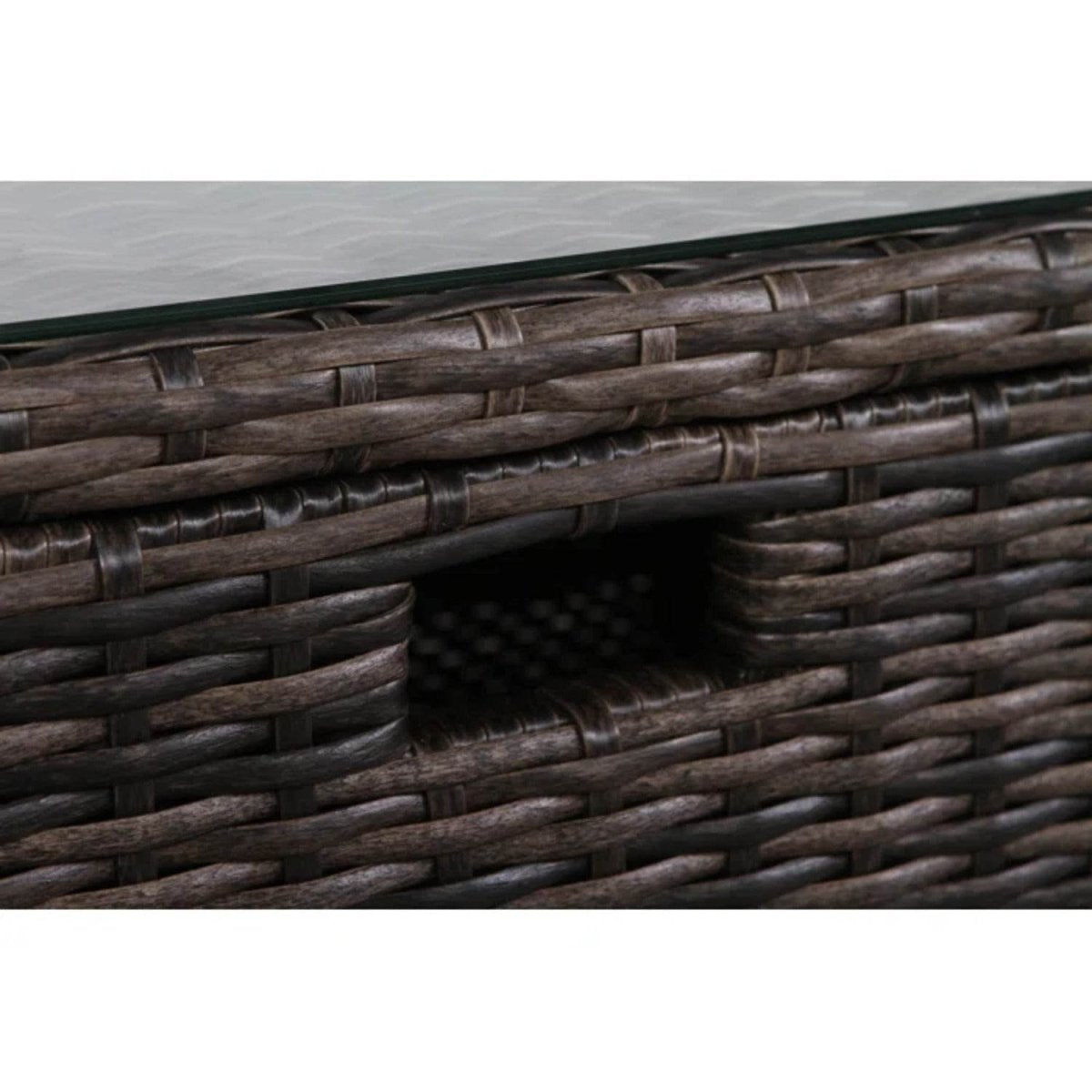 Fully Assembled 8 - Piece Outdoor Patio Rattan Sectional Set - Driftwood - Omega Lifestyles