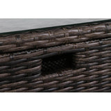 Fully Assembled 8 - Piece Outdoor Patio Rattan Sectional Set - Driftwood - Omega Lifestyles