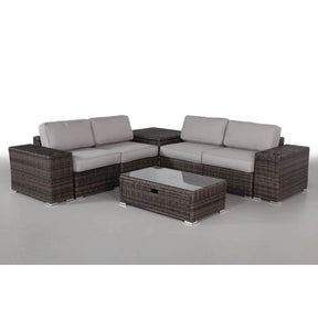 Fully Assembled 8-Piece Outdoor Patio Rattan Sectional Set - Omega Lifestyles