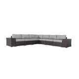 Fully Assembled Weather - Resistant Outdoor Wicker Patio Sofa - Driftwood - Omega Lifestyles