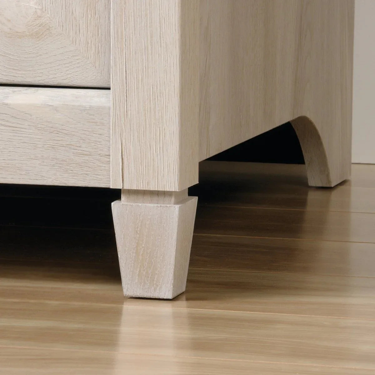 Gray Engineered Wood Coastal Computer Desk With Drawers - Omega Lifestyles