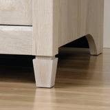 Gray Engineered Wood Coastal Computer Desk With Drawers - Omega Lifestyles