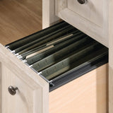 Gray Engineered Wood Coastal Computer Desk With Drawers - Omega Lifestyles