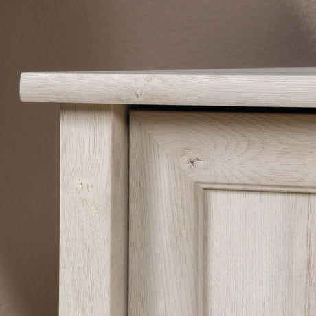 Gray Engineered Wood Coastal Computer Desk With Drawers - Omega Lifestyles