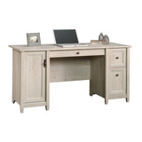 Gray Engineered Wood Coastal Computer Desk With Drawers - Omega Lifestyles