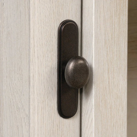 Gray Engineered Wood Coastal Computer Desk With Drawers - Omega Lifestyles