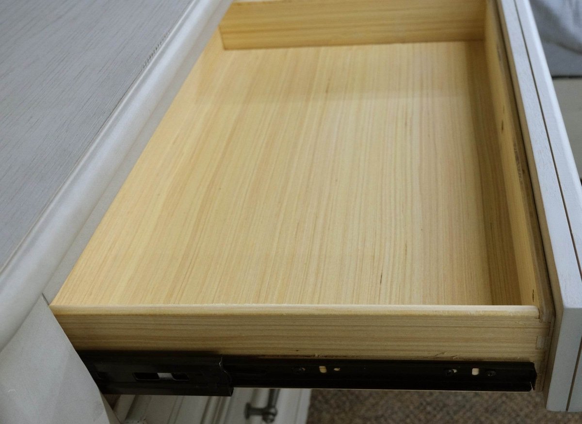 Gray Solid Wood Coastal Farmhouse 3 - Drawer Nightstand With USB - Driftwood - Omega Lifestyles