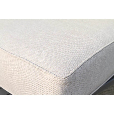 Handcrafted HDPE Wicker 79 - Inch Outdoor Loveseat With Cushions - Driftwood - Omega Lifestyles