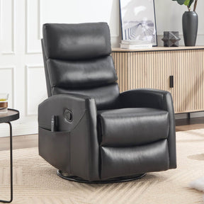Heat Massage Medium-Firm Faux Leather Recliner Chair - Omega Lifestyles