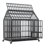 Heavy Duty Carbon Steel Roof Dog Crate Cage - Omega Lifestyles
