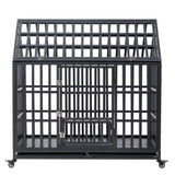 Heavy Duty Carbon Steel Roof Dog Crate Cage - Omega Lifestyles
