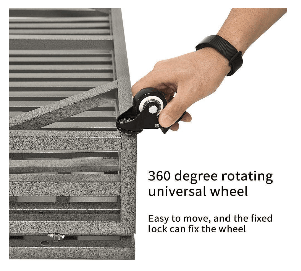 Heavy Duty Carbon Steel Roof Dog Crate Cage - Omega Lifestyles