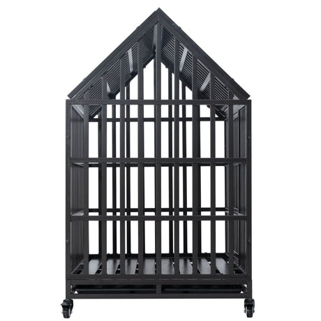 Heavy Duty Carbon Steel Roof Dog Crate Cage - Omega Lifestyles