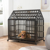 Heavy Duty Carbon Steel Roof Dog Crate Cage - Omega Lifestyles