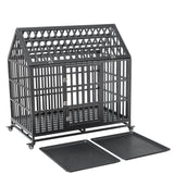 Heavy Duty Carbon Steel Roof Dog Crate Cage - Omega Lifestyles