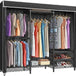 Heavy Duty Covered Metal Clothing Rack With Cover - Sleep Galleria