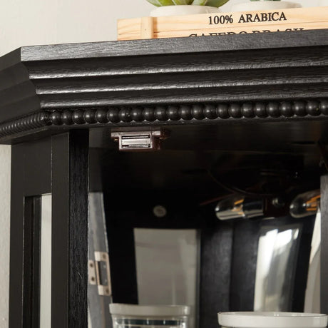 Illuminated Corner Glass Curio Cabinet With Adjustable Shelves - Omega Lifestyles