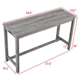 Industrial Bar Table And Chairs Set With Power Outlet - Omega Lifestyles