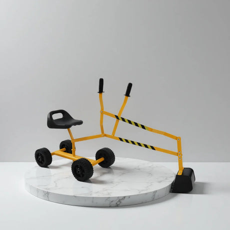 Interactive Metal Yellow Toy Excavator With Realistic Bucket - Omega Lifestyles