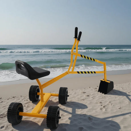 Interactive Metal Yellow Toy Excavator With Realistic Bucket - Omega Lifestyles