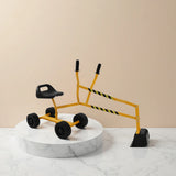 Interactive Metal Yellow Toy Excavator With Realistic Bucket - Omega Lifestyles