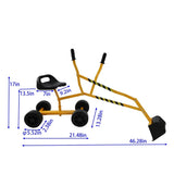 Interactive Metal Yellow Toy Excavator With Realistic Bucket - Omega Lifestyles