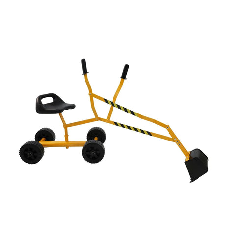 Interactive Metal Yellow Toy Excavator With Realistic Bucket - Omega Lifestyles