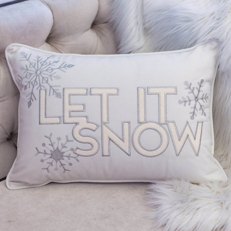 Ivory Velvet Lumbar Pillow With Insert 14x20 - Driftwood - Omega Lifestyles