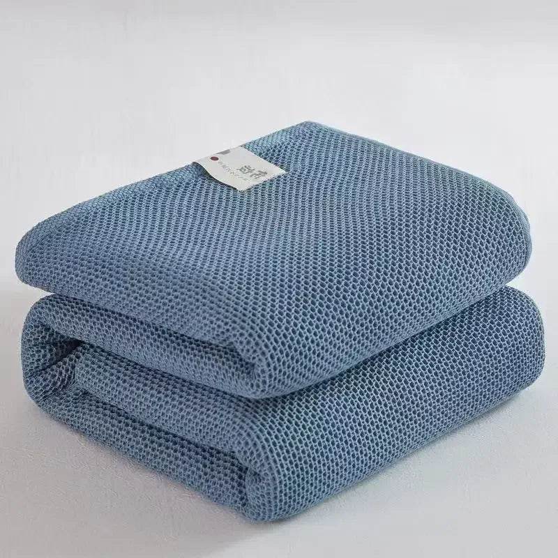 Japanese-Style 100% Cotton Summer Honeycomb Blanket - Omega Lifestyles
