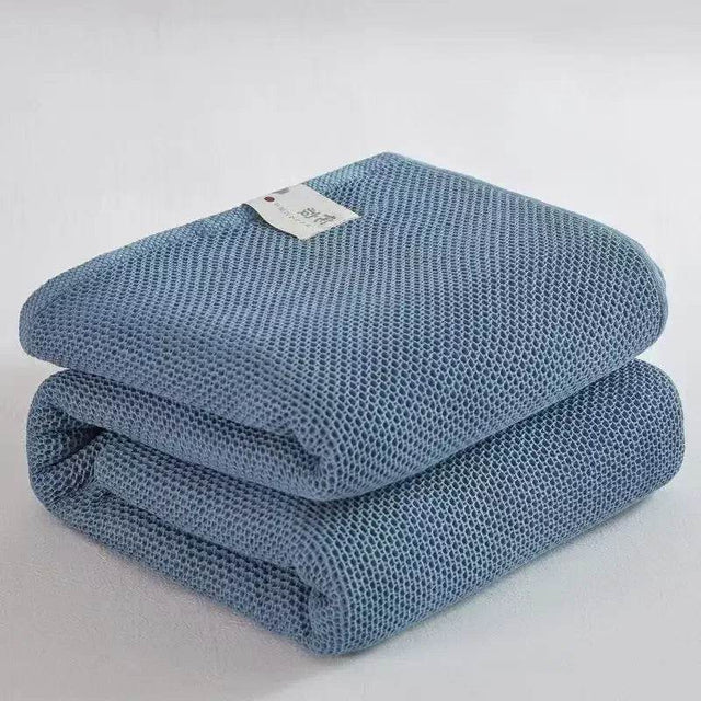 Japanese-Style 100% Cotton Summer Honeycomb Blanket - Omega Lifestyles