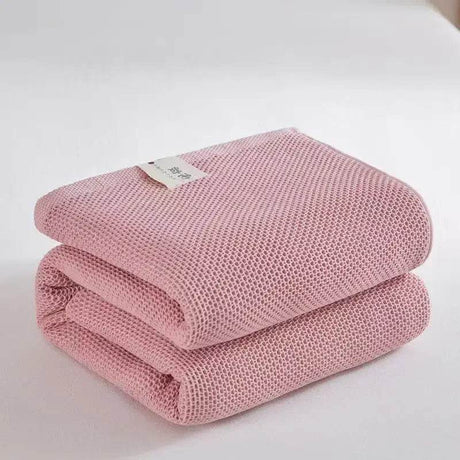 Japanese-Style 100% Cotton Summer Honeycomb Blanket - Omega Lifestyles
