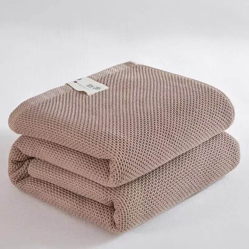 Japanese-Style 100% Cotton Summer Honeycomb Blanket - Omega Lifestyles