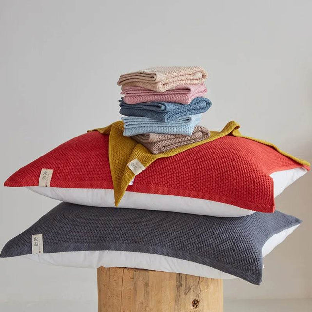 Japanese-Style 100% Cotton Summer Honeycomb Blanket - Omega Lifestyles