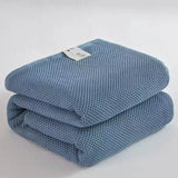 Japanese-Style 100% Cotton Summer Honeycomb Blanket - Omega Lifestyles