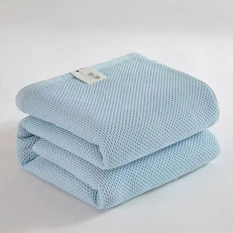 Japanese-Style 100% Cotton Summer Honeycomb Blanket - Omega Lifestyles