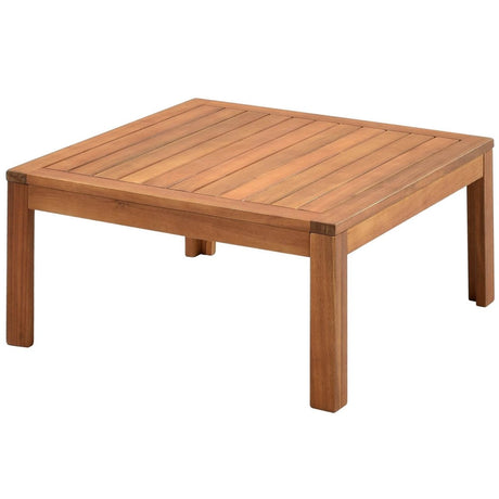 Japanese Style Acacia Wood Outdoor Sofa Set With Cushions - Sleep Galleria