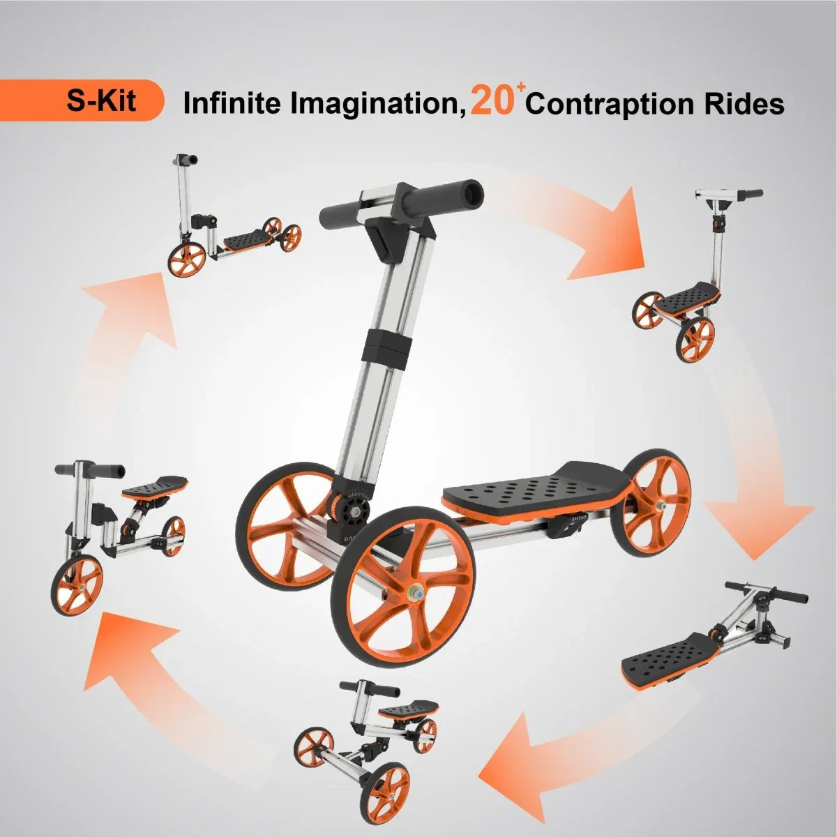 Kids Constructible Aluminum Balance Bike Building Kit - Omega Lifestyles