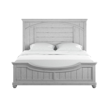 King Gray Engineered Wood Panel Bed Frame - Driftwood - Omega Lifestyles