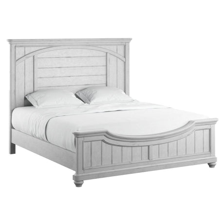 King Gray Engineered Wood Panel Bed Frame - Driftwood - Omega Lifestyles