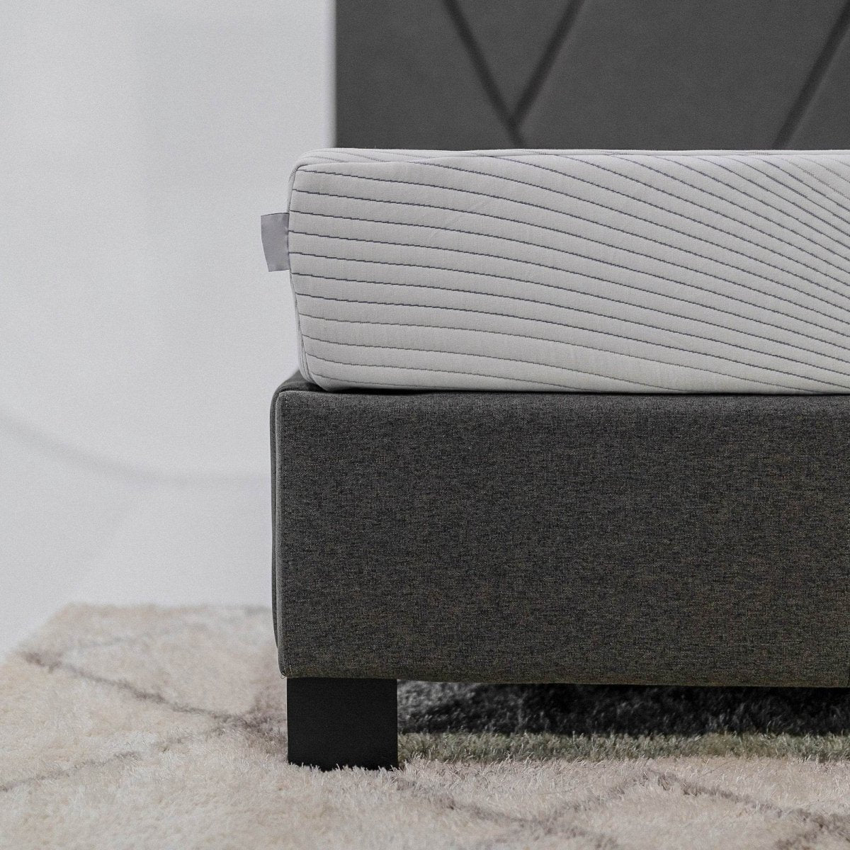 King Medium 8 - Inch Cooling Copper Infused Memory Foam Mattress - Driftwood - Omega Lifestyles